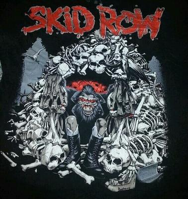 Редкая мужская футболка SKID ROW Slave to the Grind Черная S-234XL ND676 Унисекс