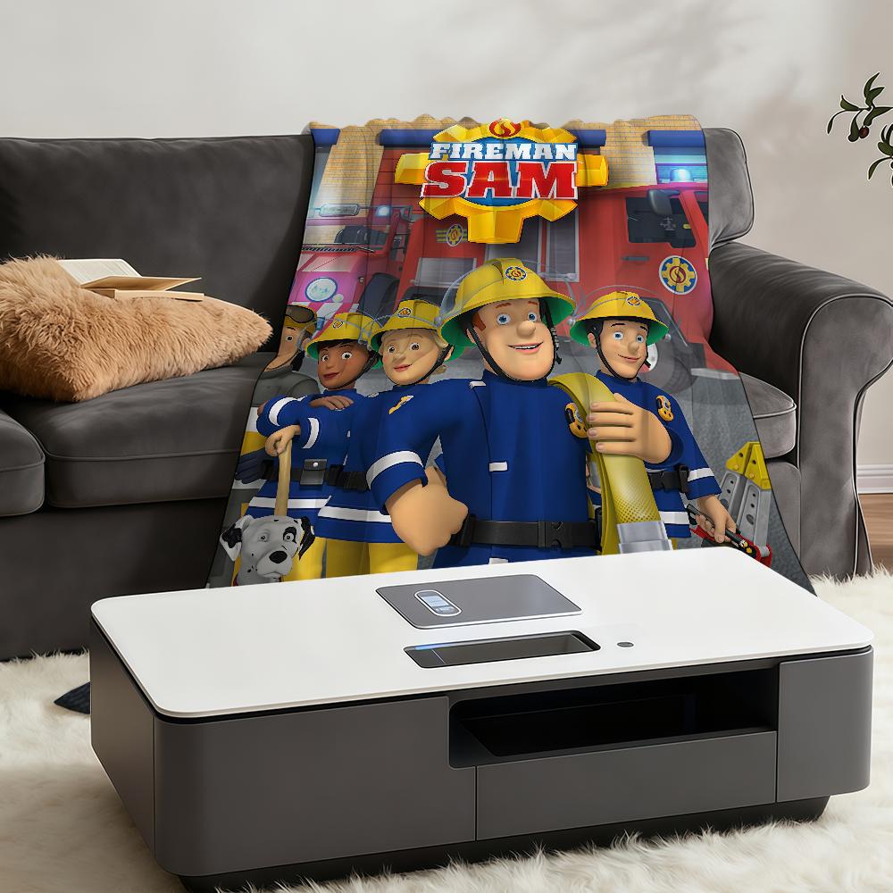 Blanket Throw Super Cosy Plush F-FiremanS Living Room Cartoon S-SamS Sofa Couch Childish Birthday Gifts