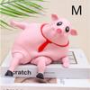 TPR Squishy Pig Stress Relief Toy Filled With Sand, Sensory Fidget Toys For Adults Teens, Funny Squeeze Sensory Toys