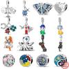 S925 Silver Starfish Turtles Airplane Postcard Seagull Lighthouse Sailboat Beads Fit Original  Charms Bracelet Jewelry DIY