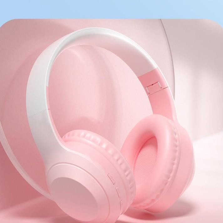 W5 Private Mold Gradient Color Bluetooth Over-Ear Headset - HIFI Heavy Bass Stereo, E-sports Low Latency