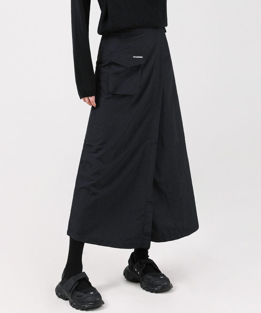 Urban Dress Greta Pocket Wrap Skirt Black