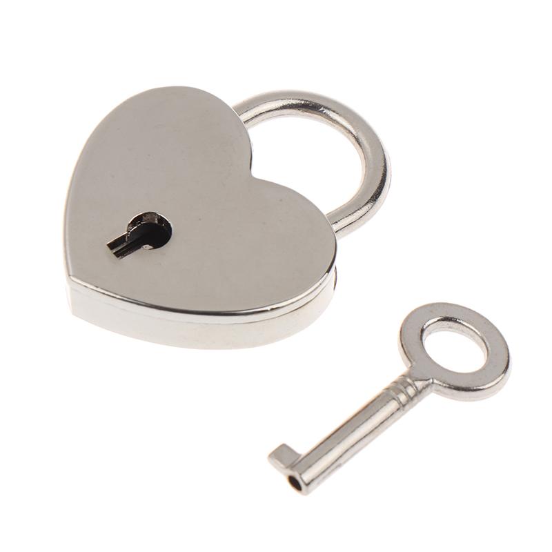 Замки для багажа в форме сердца, аппаратные замки с замком для шкатулки для драгоценностей, дневника