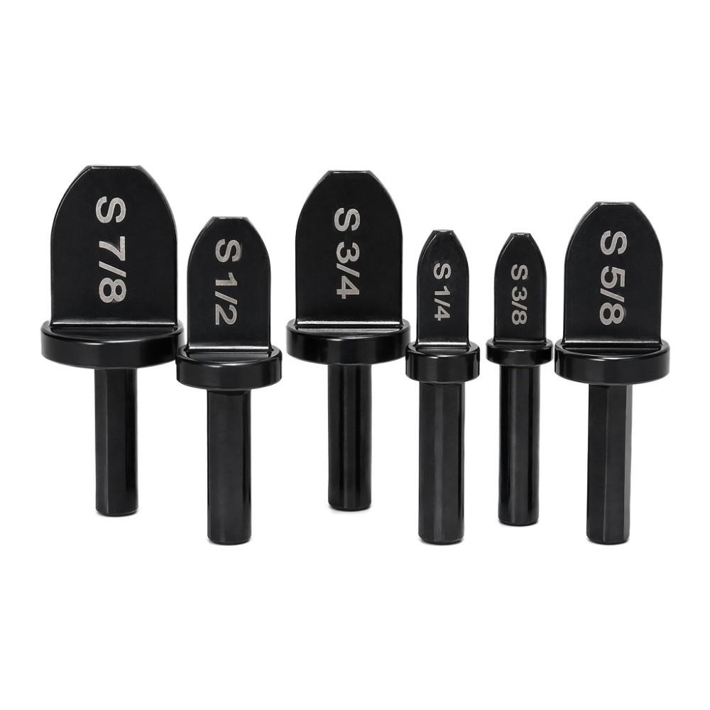 6pcs Bearing Steel Tube Expander Bit Triangle Shank Swaging Drill Bit Set For Air Conditioner
