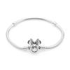 Pandora 597770cz Момент Disney Минни Маус Мерцающий Классический Змеевидный Серебряный Браслет-Цепочка