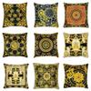 European Style Throw Pillow Cover Indoor Sofa Cushion Classic Geometric Vine Printed