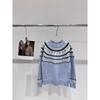 Miu Style 2025 Autumn/Winter Fair Isle Jacquard Knit Pullover: Loose, Versatile Top