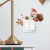 Fun-kg91 Santa Fawn Living Room Entrance Home Beautification Switch Wall Sticker