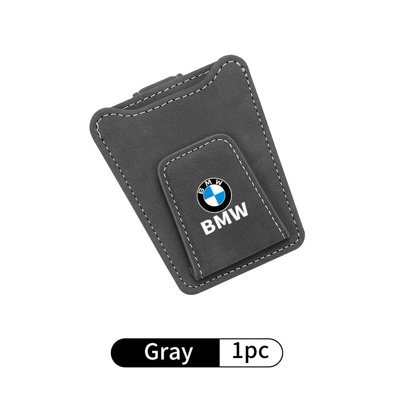 BAAL1 New 2025 Car Glasses Clip Sun Visor Card Glasses Holder Cars Accessories For BMW Motorsport X1 X3 X5 E39 E46 E90 F20 E60 F30 E36