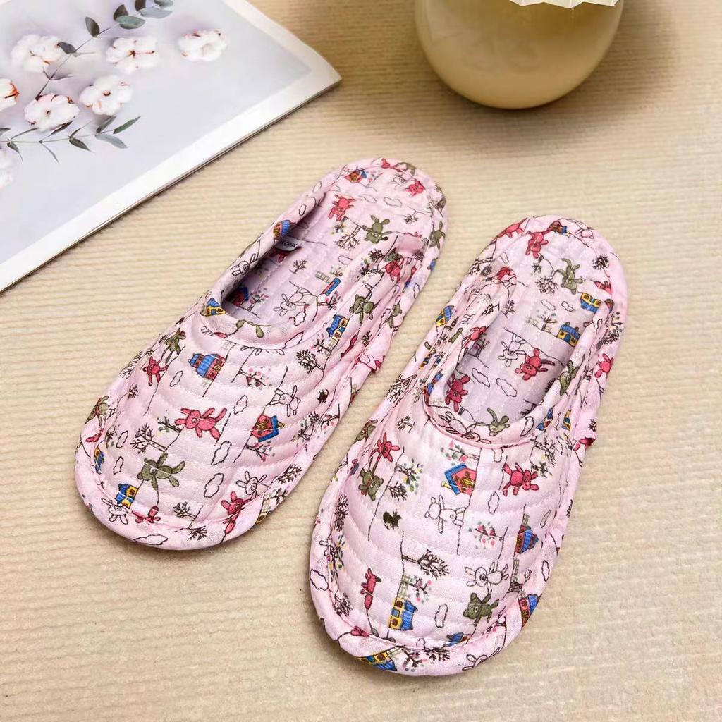 Climbing Mat Summer Special Slippers Home Interior Soft Cloth Bottom Drag Pure Cotton Fabric Four Seasons Breathable and Silent