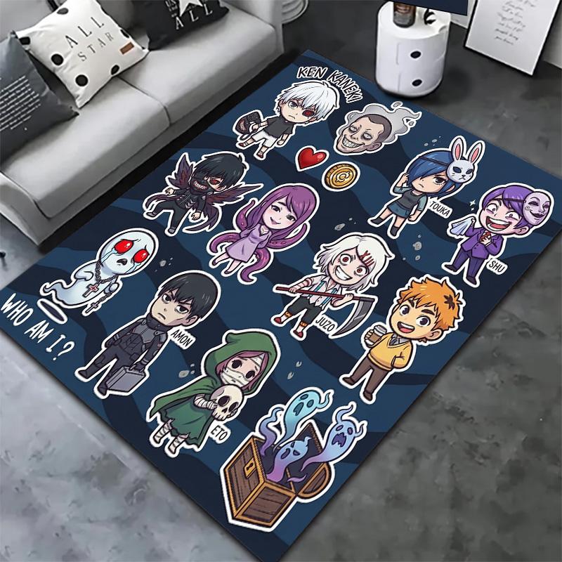 Tokyo Ghoul Carpet Rug For Living Room Bedroom Home Sofa Decoration Kids Play Nonslip Floor Mat