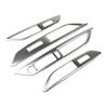 4pcs Stainless Steel Car Window Lift Switch Control Panel Frame Cover Trim for Peugeot 3008 GT 5008 GT 2017 2018 Car Accessories