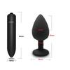 Анальная игрушка Мягкий силиконовый анальный плаг Мини вибратор-пуля Бат-плаг Мужчины Женщины Геи Пары Анальный стимулятор простаты Секс-игрушка для взрослых