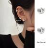 Chic Glossy C-Shaped Women's Earrings: European American Fashion Inspired Studs