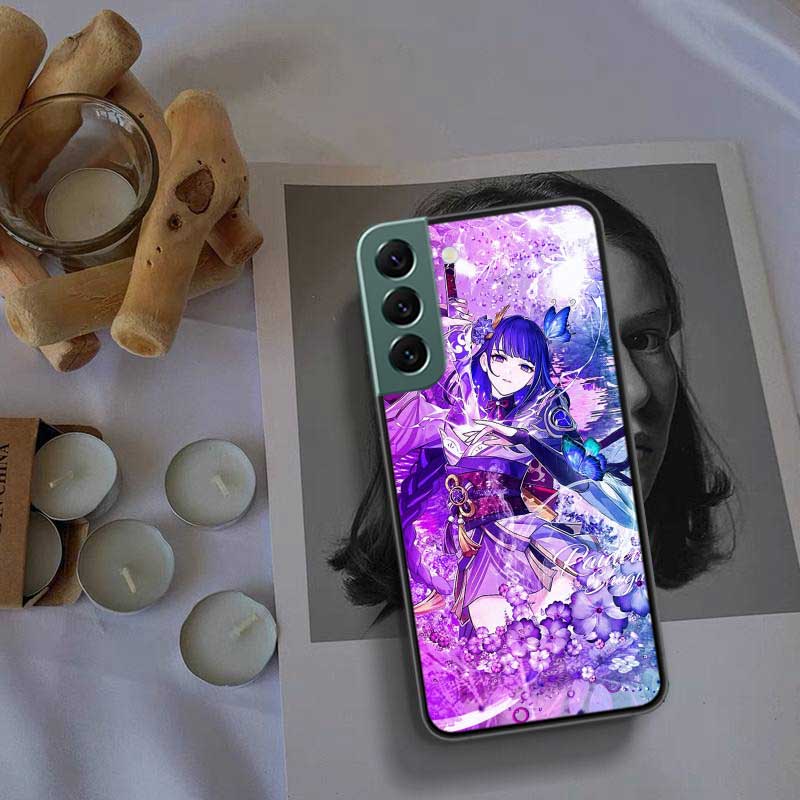 Чехол для телефона Genshin Impact Raiden Shogun, популярный, для Samsung A15 A25 A35 A55 Galaxy A70S A50S A30S A30 A40 A71 A51 A41 A31 A21 A11 A0