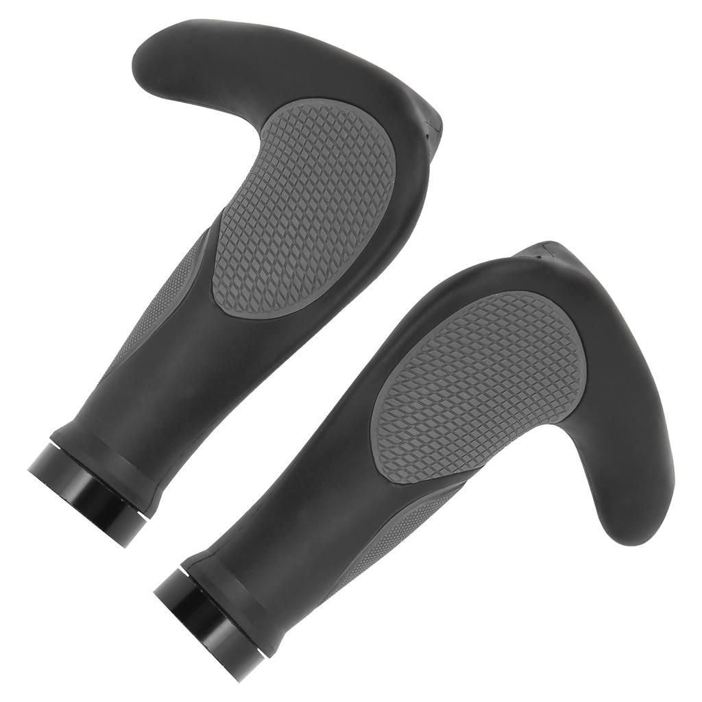 22.2mm Mountain Bicycle Ox Horn Handbar Bilateral Locking Durable Rubber Handle Grips