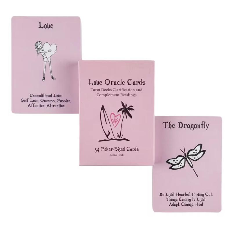 Island Time Pink Love Oracle Cards A 54 English Visions Divination Edition Таро колода Borad Games