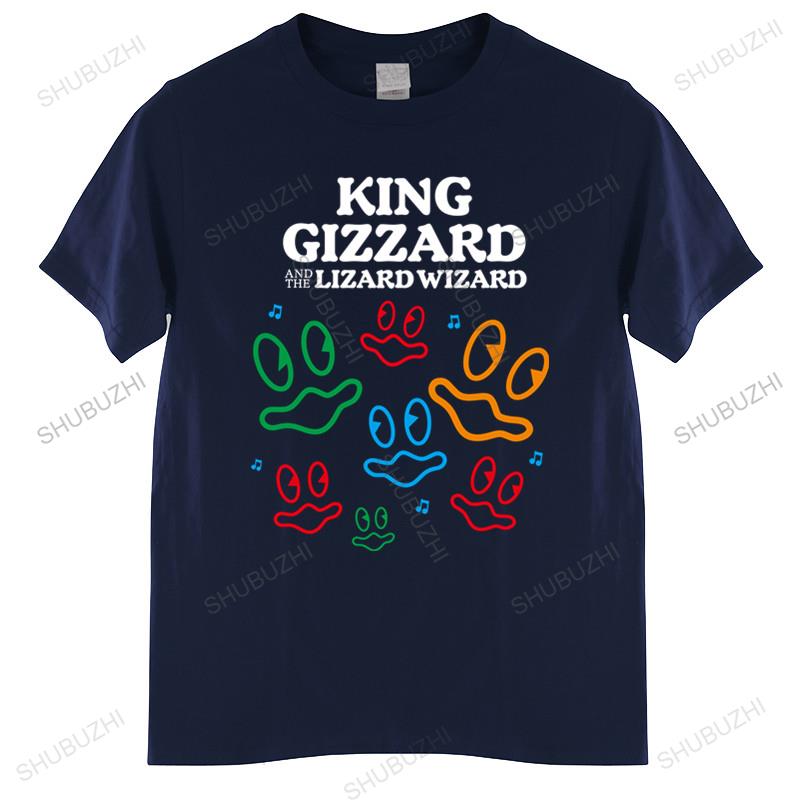 Funny Vintage Gift male cotton teeshirt bigger size men Oneck hot sale King Gizzard And The Lizard Wizard Fishies T Shirt