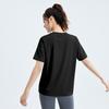 New split-ended loose yoga clothes blouse top running fitness sports short sleeves