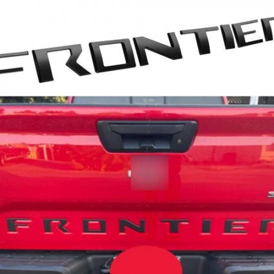 Matte Black 3D Trunk Letter Badges Stickers for -2025 Frontier High-Quality