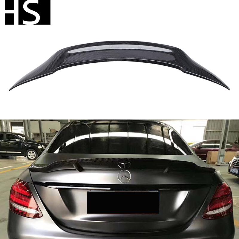 Fits 17-22 Mercedes-Benz E-Class W213 R-Style Carbon Fiber Rear Wing Spoiler