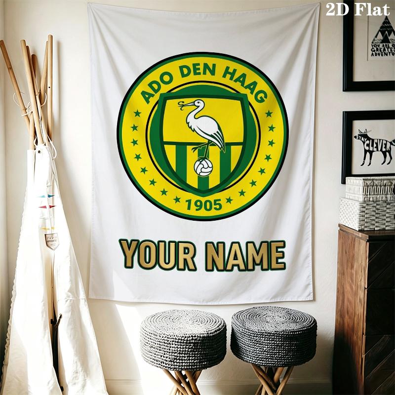 Custom Name Ado Den Haag Wall Tapestry Aesthetic Wall Hanging Printed Fabric Blanket Decorative Tapestries for Bedroom Living Room Home Decor