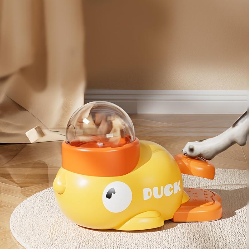 Little yellow duck freeze-dried snack launcher dog slow feeder toy pet feeding toy, can hold freeze-dried treats