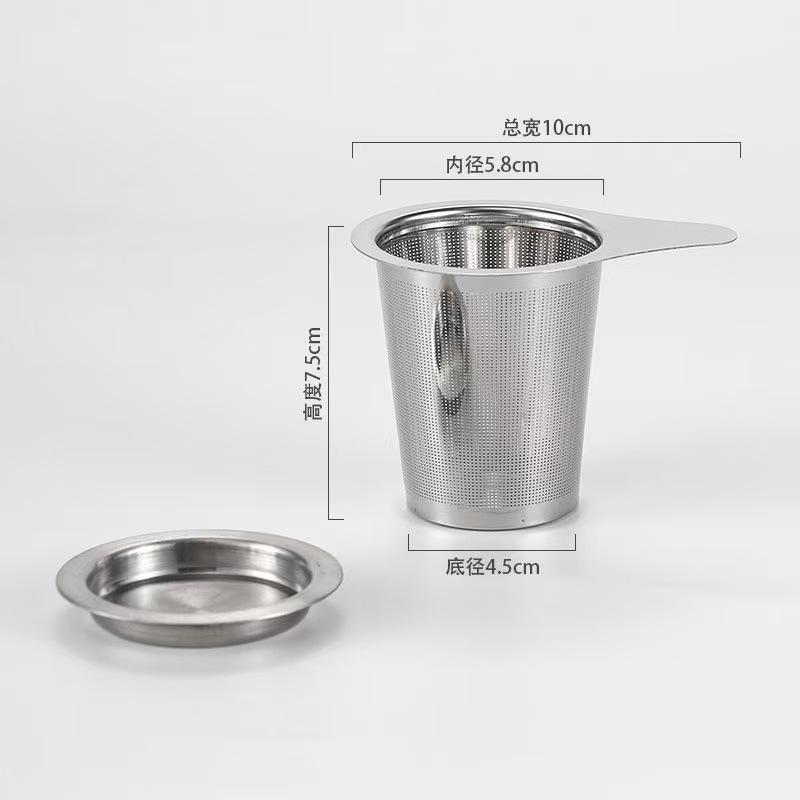 304 нержавеющая сталь многоразовый заварник сито чайник фильтр для специй листовой кухонные принадлежности ручка зажим SML