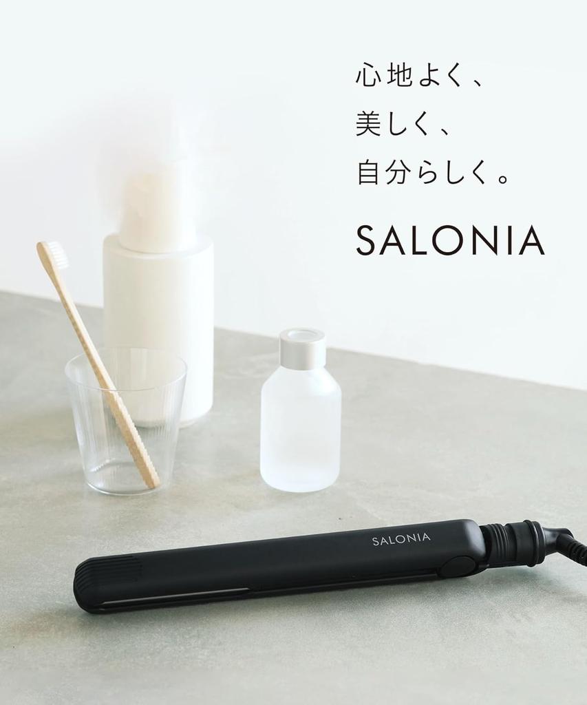 SALONIA Мини выпрямитель для волос, черный, SL-010SB,
