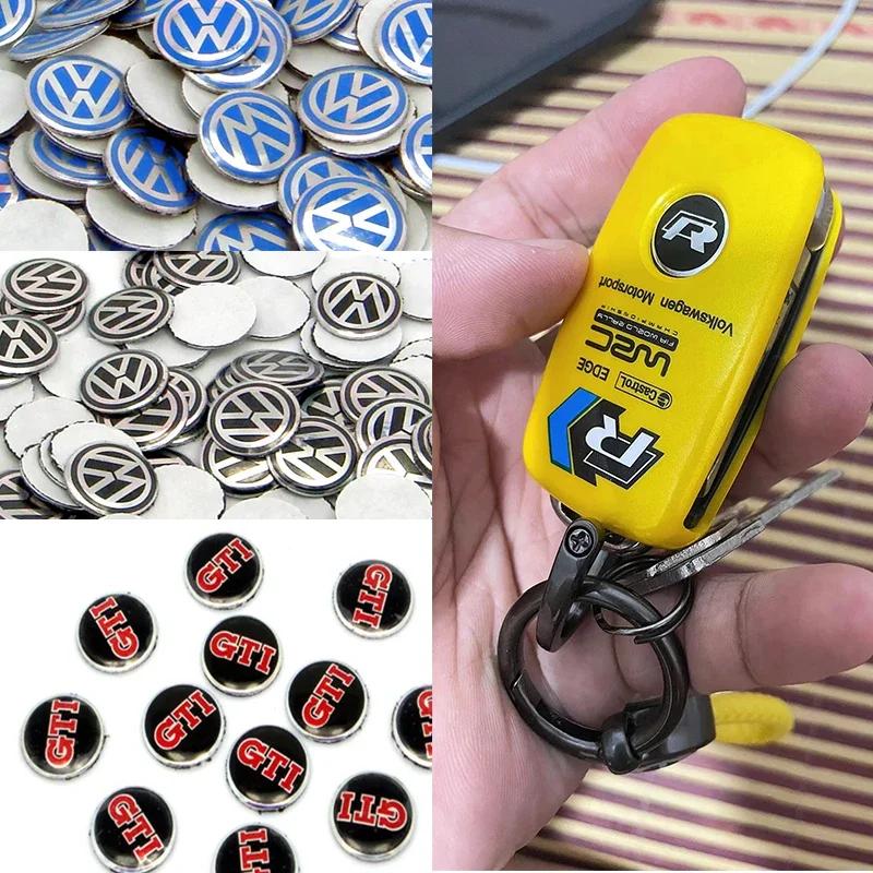 2025 Hot Car Key Stickers Auto Control Keychain Accessories For Volkswagen VW GTI Rline R Polo Golf Passat Magotan Tiguan Jetta