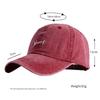 Distresseded Vintage Distressed Adjustable Cap Baseball Cotton Washed Stitching Stitched Embroidered Alphabet Yours Neutral Gender Women  Men For