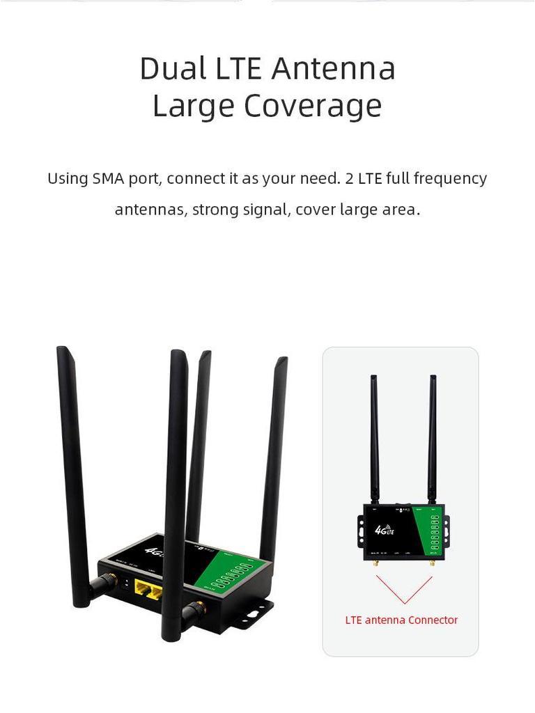 4G LTE WiFi Router with Detachable Antenna for Russia, UK, and Europe