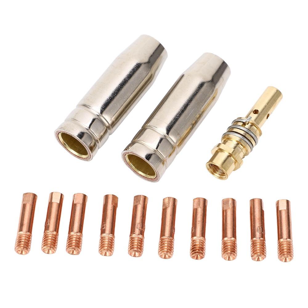 Gas Nozzle Included MIG Welding Nozzle Set Welding Torch Accessories Kit For Replacement