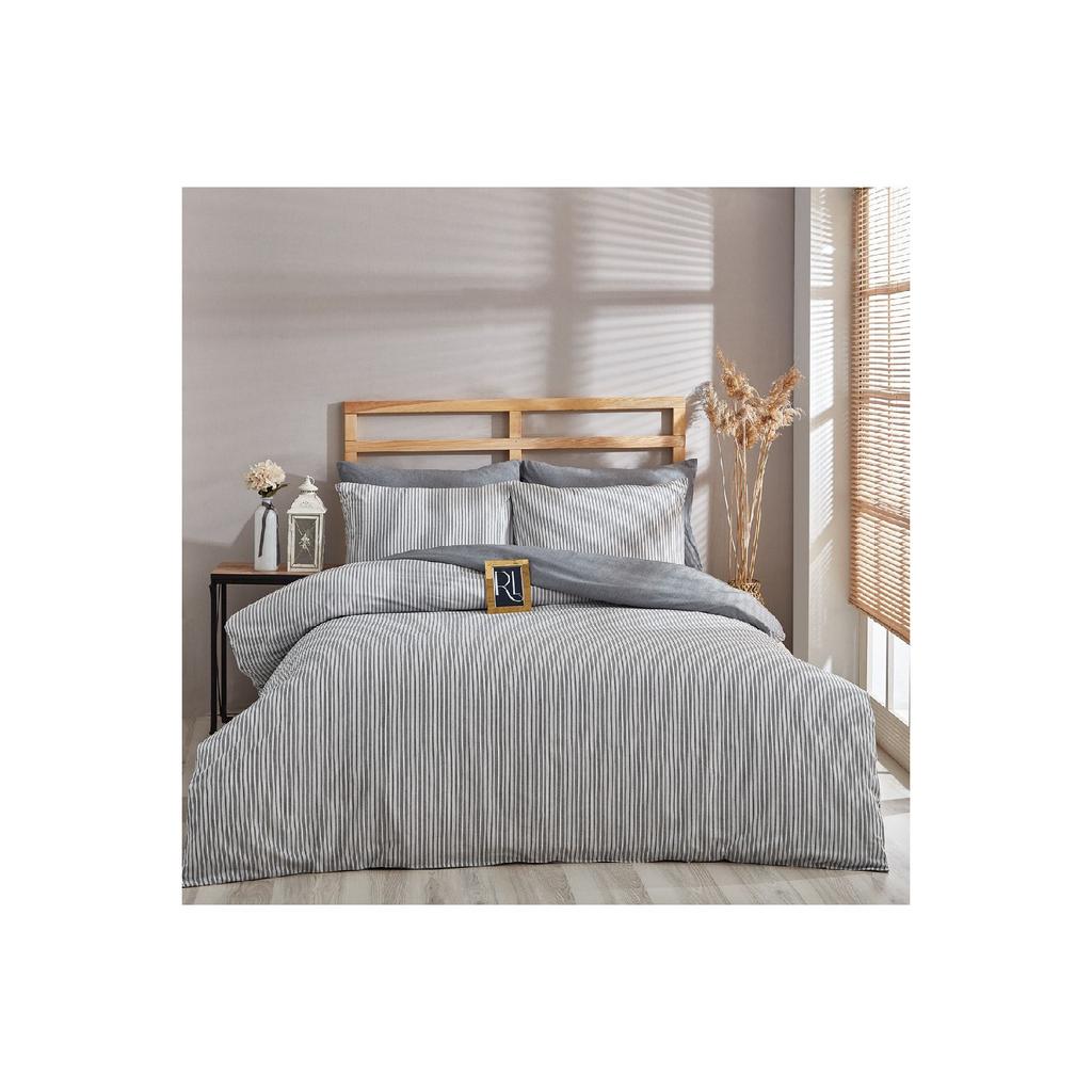 Двойной комплект пододеяльников из органической пряжи Atlantis, окрашенный в пряжу (без листа)