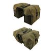 Bike Seat Double Bag Watertight Canvas Large Capacity Bike Rear Rack Double Side Bag for Cycling