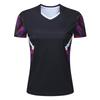Quick-Dry Badminton Shirt Men Women Kids Breathable Sport Tee With Custom Print Stripe Design