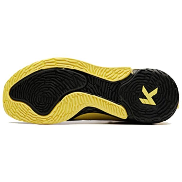 Anta KT4 Cushioning Slip Resistant Breathable Low top Basketball Shoes Men's Yellow Black 11921102-3