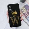 Модный чехол с надписью «Корона» для OPPO A17 A16 A15 A58 AX5S A5 A9 2020 A1 Pro, силиконовая защитная задняя крышка, пара бамперов для телефонов для OPPO Fundas Coque