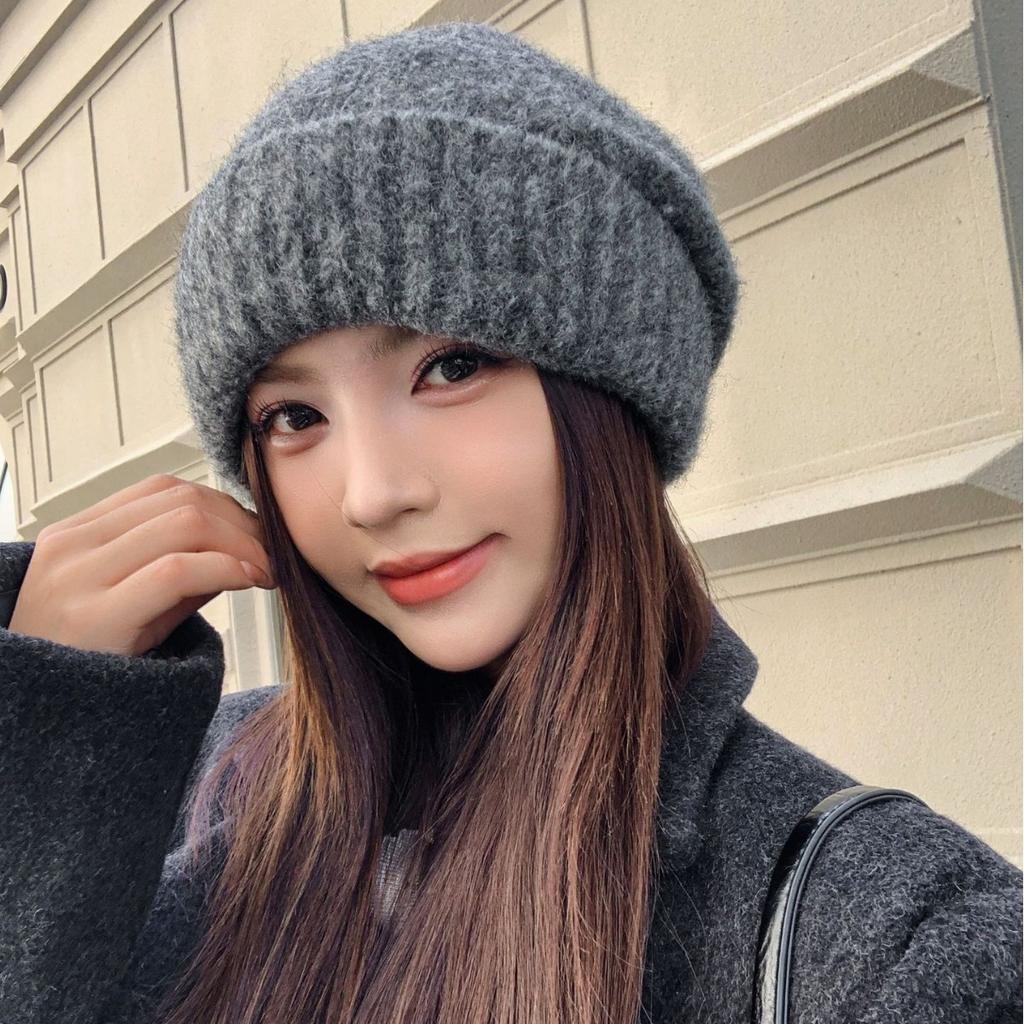 Новая свободная шерстяная шапка женская большая окружность головы для улицы зимняя теплая защитная шапка для ушей мужская вязаная шапка