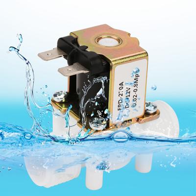 12V G1/2" NC пластиковый электрический входной электромагнитный водяной клапан для раздачи воды