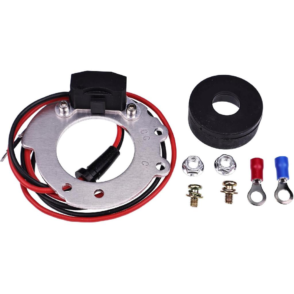 Ignitor Conversion Kit 1244A Compatible with Ford Tractors 8N 4 Cylinder Series 500 to 900 Series 12V, Points to Electronic Ignitor