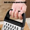 Cheese Grater with Container 4 Sided Stainless Steel Graters for Kitchen Professional Box Grater for Parmesan Vegetables