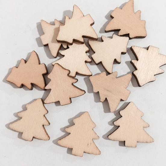 50 шт. древесная щепа, различные формы, записываемая древесная щепа, сделай сам, украшение для рождественской елки для рождественских елок