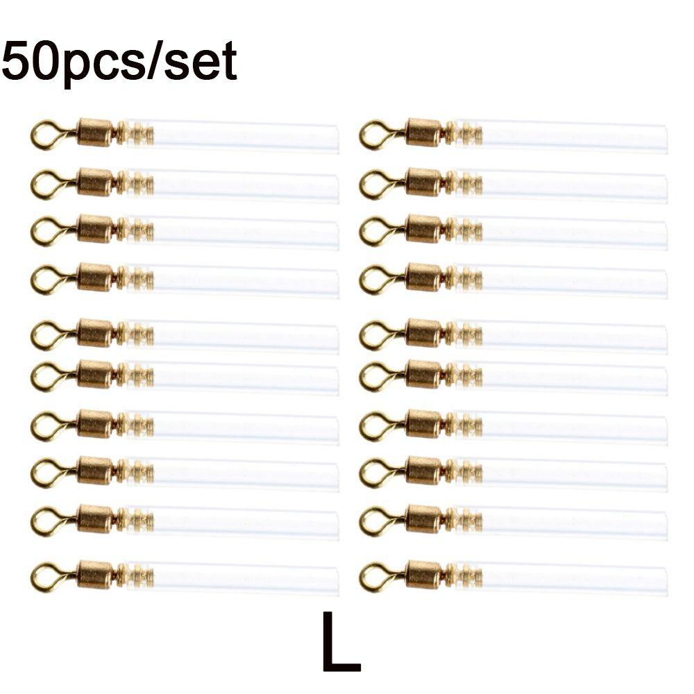 50 шт. Высококачественный силикон 3 размера Боббер Медная рыболовная снасть Поплавки для ловли в дрейф Блокировка вращения