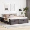 Maison Exclusive - Cadre de lit ottoman avec matelas gris 200x200 cm similicuir