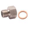 1 Комплект Переходник NPT 1/8" внутренняя резьба на метрическую M12X1.5 наружная резьба Замена для автомобильного/автомобильного измерителя