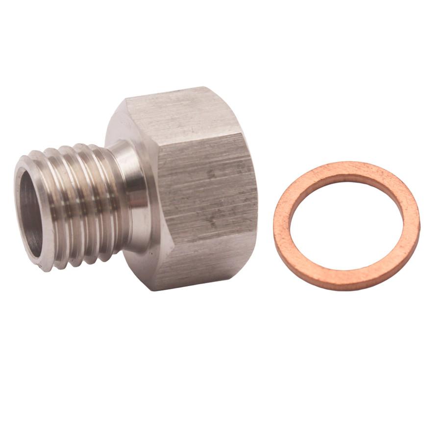 1 Комплект Переходник NPT 1/8" внутренняя резьба на метрическую M12X1.5 наружная резьба Замена для автомобильного/автомобильного измерителя