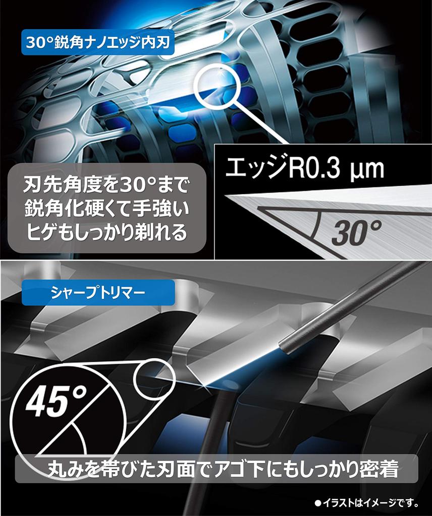 Бритва Panasonic с 3 лезвиями для ванн, синяя, мужская ES-RT19-A