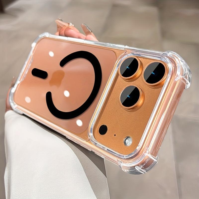 Прозрачный Магнитный Чехол Для Для Iphone 17 16 1 14 13 Pro Max 17Pro Чехлы Для Беспроводной Зарядки Бампер Прозрачная Крышка