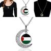 Vintage Geometric Alloy Pendant Necklace With Hollow Moon Design Ideal For Sweaters 15g